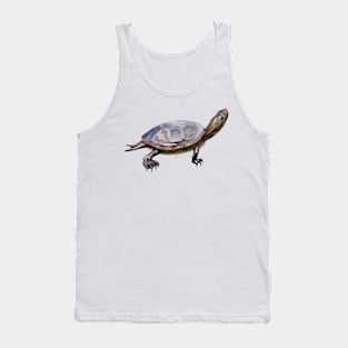 Painted Turtle painting Tank Top